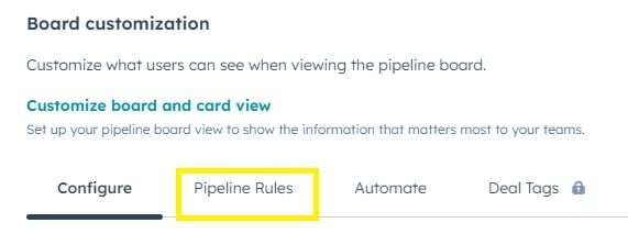 pipeline rules select